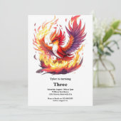 Invitation d'anniversaire de Phoenix (Debout devant)