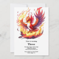 Invitation d'anniversaire de Phoenix