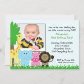 Invitation d'anniversaire de photo de copains de (Devant)