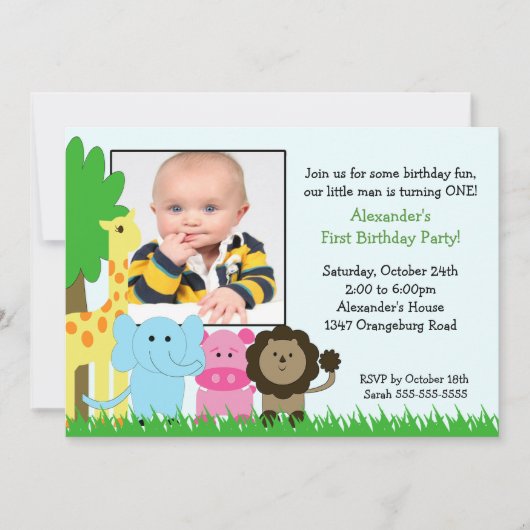 Invitation d'anniversaire de photo de copains de (Devant)