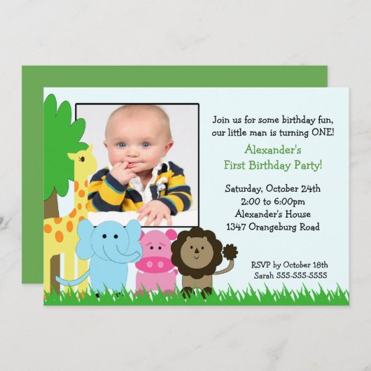 Invitation d'anniversaire de photo de copains de (Devant / Derrière)