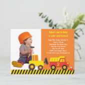 Invitation d'anniversaire de photo de garçons de (Debout devant)