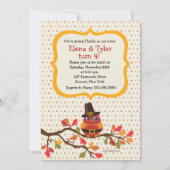 Invitation d'anniversaire de photo de hiboux de (Dos)