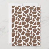 Invitation d'anniversaire de photo de safari de (Dos)