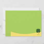 Invitation d'anniversaire de photo de shamrock de (Dos)