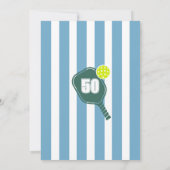 Invitation d'anniversaire de Pickleball (Dos)