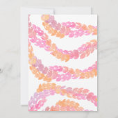 Invitation d'anniversaire de Pikake (Dos)