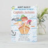 Invitation d'anniversaire de pirate (Debout devant)