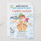 Invitation d'anniversaire de pirate (Devant)