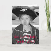 Invitation d'anniversaire de pirate (Devant)
