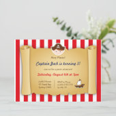 Invitation d'anniversaire de pirates - Horizontal (Debout devant)