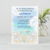 Invitation d'anniversaire de plage (Debout devant)