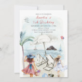 Invitation d'anniversaire de plage et d'océan pour (Devant)
