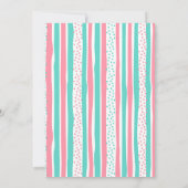 Invitation d'anniversaire de plongée de sirène mig (Dos)