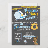 Invitation d'anniversaire de police (Devant)