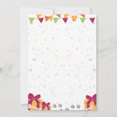 Invitation d'anniversaire de Poméranie (Dos)