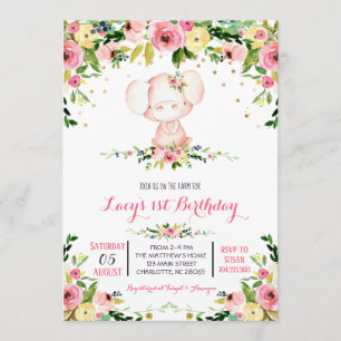 Invitation d'anniversaire de porc, invitation d'an