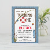 Invitation d'anniversaire de premier anniversaire  (Debout devant)