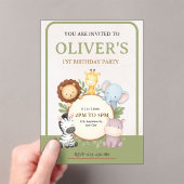 Invitation d'anniversaire de premier anniversaire (In situ (ordinateur de poche))