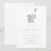 Invitation d'anniversaire de premier anniversaire  (Devant / Derrière)