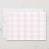 Invitation d'anniversaire de première année aux fr (Dos)