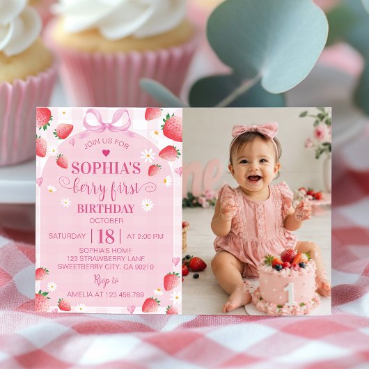 Invitation d'anniversaire de première année aux fr