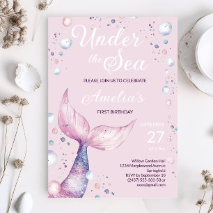 Invitation d'anniversaire de première année de sir