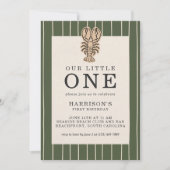 Invitation d'anniversaire de première année Preppy (Devant)