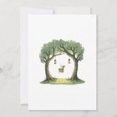 Invitation d'anniversaire de première forêt de fée (Dos)
