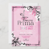 Invitation d'anniversaire de Prima Ballerina (Devant)