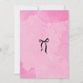 Invitation d'anniversaire de Prima Ballerina (Dos)