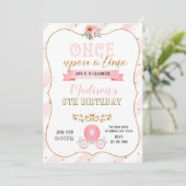 Invitation d'anniversaire de princesse (Debout devant)