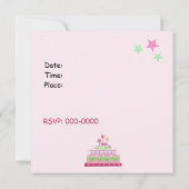 Invitation d'anniversaire de princesse (Dos)