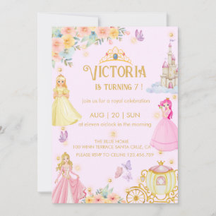 invitation d'anniversaire de princesse