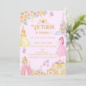 invitation d'anniversaire de princesse (Debout devant)