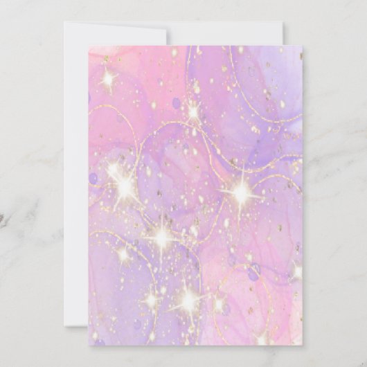 invitation d'anniversaire de princesse (Dos)