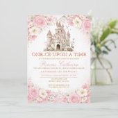 Invitation d'anniversaire de princesse au château (Debout devant)