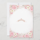 Invitation d'anniversaire de princesse au château (Dos)