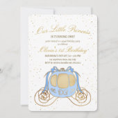 Invitation d'anniversaire de princesse, Carrosse d (Devant)