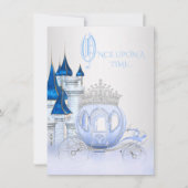 Invitation d'anniversaire de princesse Cendrillon (Devant)