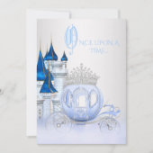 Invitation d'anniversaire de princesse Cendrillon (Devant)