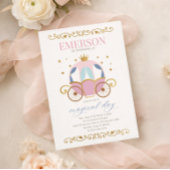 Invitation d'anniversaire de princesse de conte de