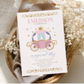 Invitation d'anniversaire de princesse de conte de