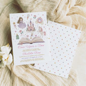 Invitation d'anniversaire de princesse de conte de