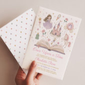 Invitation d'anniversaire de princesse de conte de