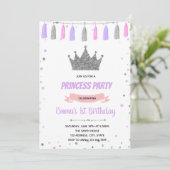 Invitation d'anniversaire de princesse de couronne (Debout devant)