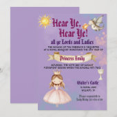 Invitation d'anniversaire de princesse de la Renai (Devant / Derrière)