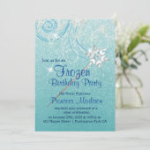 Invitation d'anniversaire de princesse d'hiver (Debout devant)