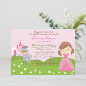 Invitation d'anniversaire de princesse et de cheva (Debout devant)