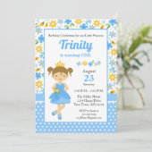 Invitation d'anniversaire de princesse, fête de pr (Debout devant)